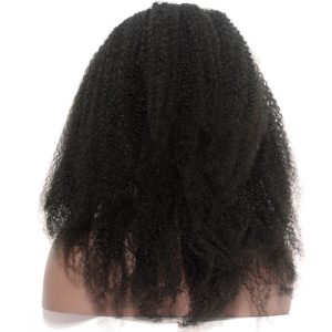 Full Lace Wigs On Sale Human Hair Afro Kinky Curly Hair 150% Density Glueless Lace Wig With Natural Hairline Bleached Knots Pre-Plucked - Image 4