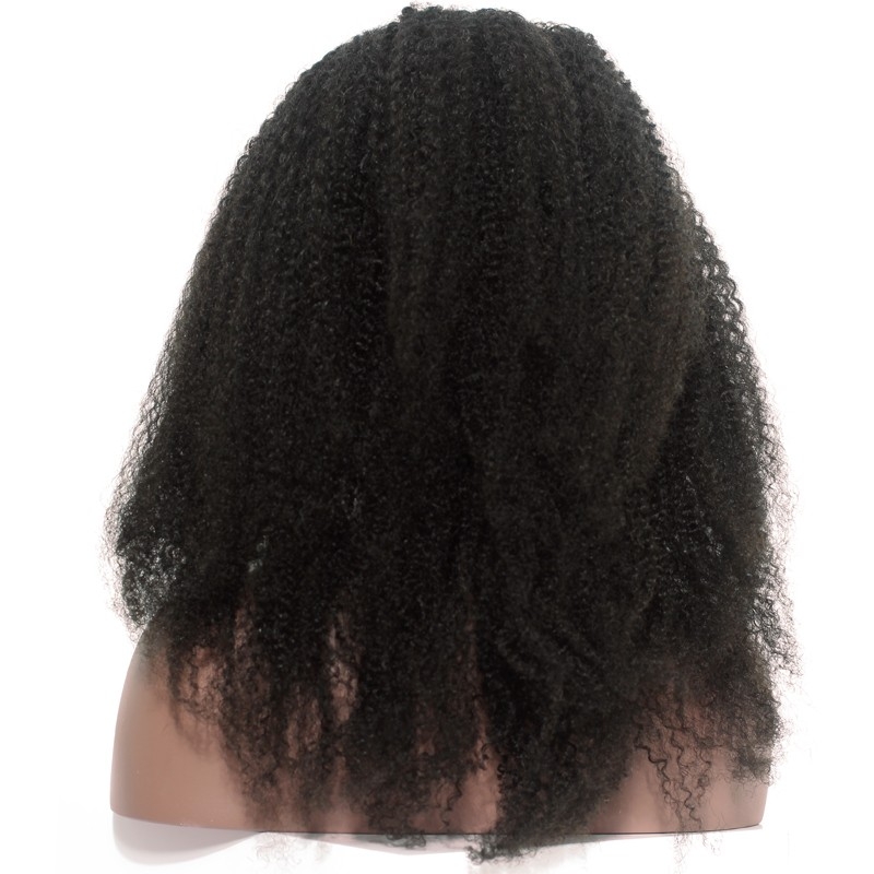 Full Lace Wigs On Sale Human Hair Afro Kinky Curly Hair 150% Density Glueless Lace Wig With Natural Hairline Bleached Knots Pre-Plucked - Image 4