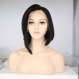 150% Density Brazilian Straight Human Hair Bob Wig Unprocessed Short Human Hair Lace Front Wigs 13x6 Lace Frontal for Black Women - Image 4