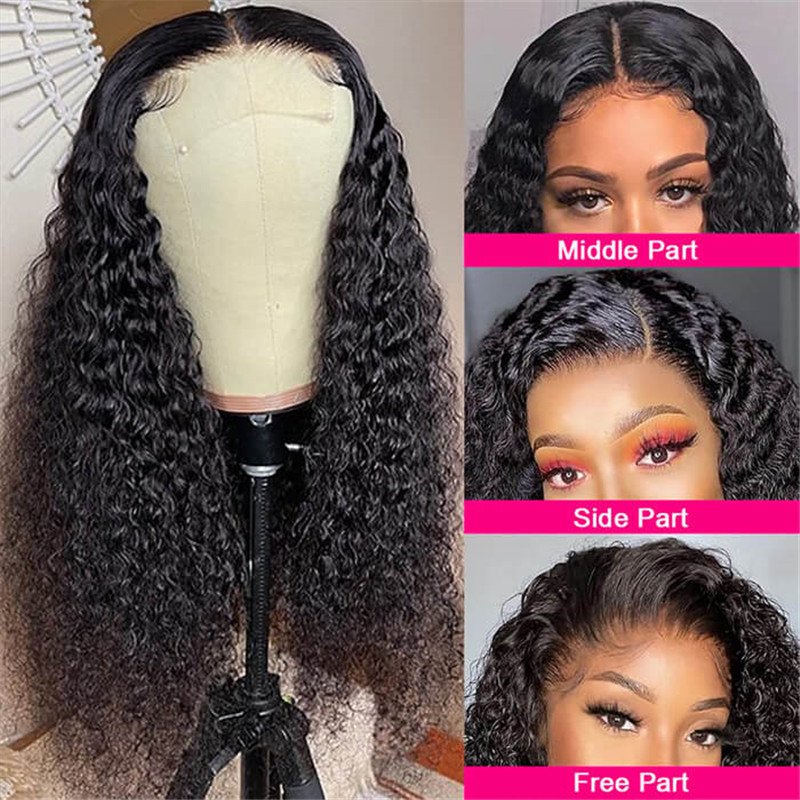 Curly Hair 5X5 Hd Lace Closure Wig 100% Virgin Human Hair Wigs Pre Plucked Hairline Glueless Wig - Image 3