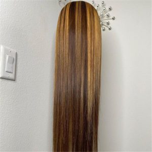 Alternative view of Virgin Human Hair Fashion Blonde Ombre Color Lace Front Wig
