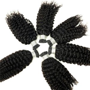 Wholesale Kinky Curly Human Hair Mink Raw Premium Virgin Hair Extensions 3B 3C I Tip Hair Extensions