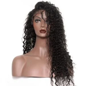 Alternative view of 250% Density Wig Pre-Plucked Deep Wave Brazilian Lace Wigs with Baby Hair for Black Women Natural Hair Line
