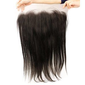 Silky Straight Transparent Lace Frontal Closure Swiss Lace 13x6 Lace Closures With Baby Hair Around - Image 3