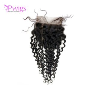 Curly 5x5 Lace Closure Unprocessed Brazilian Human Hair With Bundles Free Part for Black Women Natural Black - Image 6