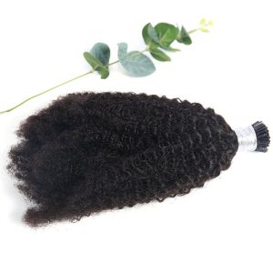 Alternative view of I Tip Kinky Curly Hair Extensions I Tip Kinky Curly Keratin Curly Hair Extensions