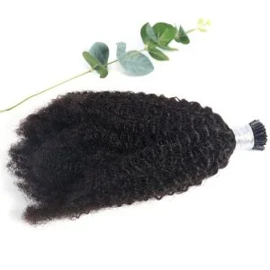 Alternative view of I Tip Kinky Curly Hair Extensions I Tip Kinky Curly Keratin Curly Hair Extensions