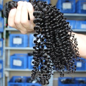 Hair Bundle Deals Kinky Curly Hair Peruvian Human Hair Weave 3 Bundles Natural Color - Image 5