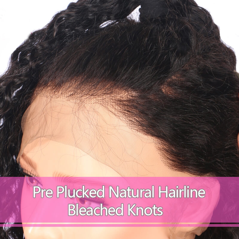 Natural Color Human Hair 13x6 Lace Frontal Wigs Bleached Knots 250% Density Lace Wigs Pre Plucked Hair Line - Image 7