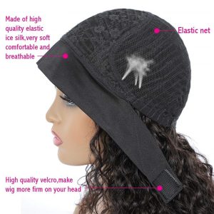 Water Wave Headband Wig Human Hair Brazilian Virgin Hair Wet and Wavy Headband Wigs Human Hair Water Wave Headband Wigs for Black Women - Image 5