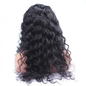 Alternative view of Lace Front Wigs On Sale Human Hair Loose Wave Bleached Knots Color 1B Brazilian Hiar Wholesale Lace Wig With Natural Baby Hair Hidden Knots Natural H