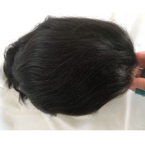 Human Hair Piece Wigs Toupee for Men Hair Replacement System Human Hair Toupee For Men Natural Lace Front with Skin 10x8 Straight 60# White Color - Image 11