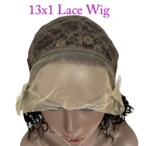Alternative view of 150% Pixie Cut Wig Human Hair Short Pixie Curly Wigs For Women Brazilian Remy Hair CLosure Wig 360 Lace Frontal Wig Glueless