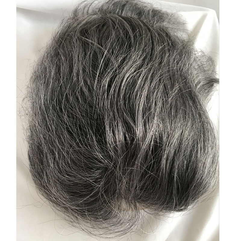 Pwigs 100% European Virgin Human Hair Toupee for Men with Soft Thin Super Mono Lace 10" x 8" Straight hair pieces 4 Brown Color - Image 18