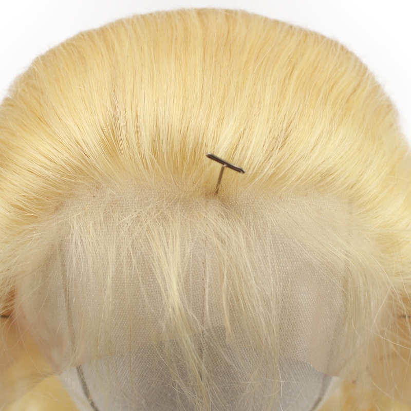 613 Blonde Lace Frontal Closure Brazilian Body Wave Hair 13x4 Closure Human Hair Bleached Knots With Natural Baby Hair - Image 4