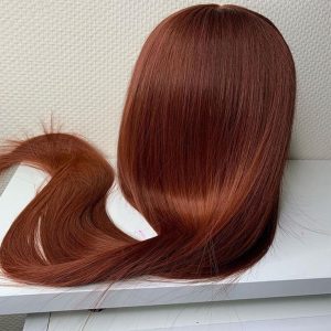 Rich Copper Red WigsColored Silky Straight Brazilian Human Hair 13X4 Lace Front Wig Pre Plucked 100% Human Hair Wigs For Women - Image 3