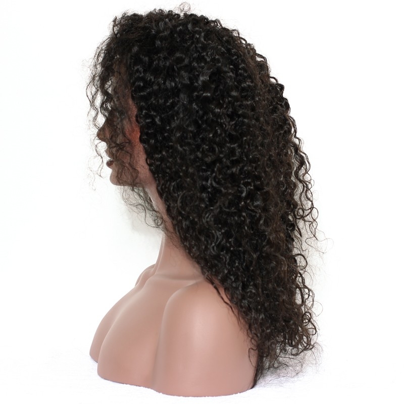 250% Density Wig Pre-Plucked Human Hair Lace Front Wigs Malaysian Hair Kinky Curly Human Hair Wigs - Image 3