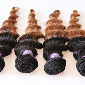 1BT30 Ombre Hair Bundles Weave Malaysian Hair Bundle Deep Wave Weaving Hair Bundles Natural Black - Image 5