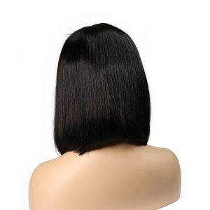 Silky Straight Natural Color Human Hair 13x6 Lace Frontal Wigs Middle Parting Pre Plucked Hair Line - Image 5
