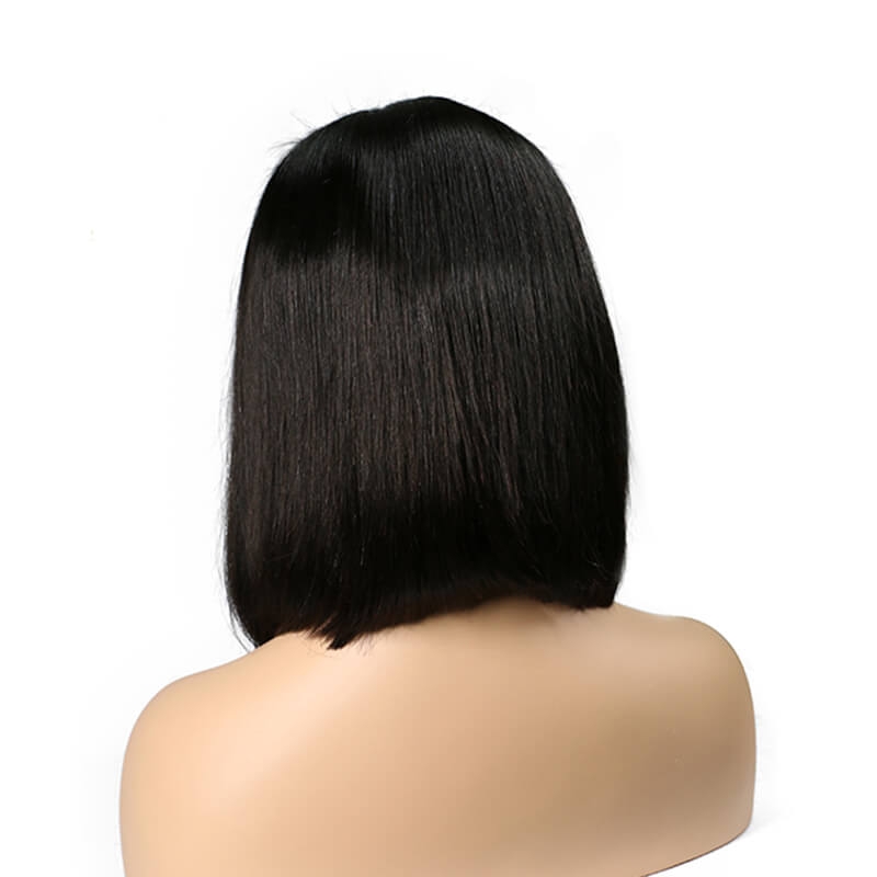Silky Straight Natural Color Human Hair 13x6 Lace Frontal Wigs Middle Parting Pre Plucked Hair Line - Image 5