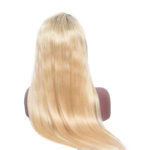 1BT #613 Color Human Hair Wigs Silk Straight Brazilian Human Hair Glueless Pre Plucked Full Wig with Baby Hair Bleached Knots - Image 5