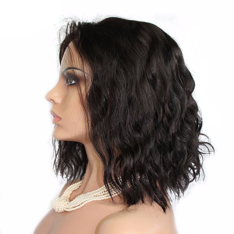 Natural High Density Bob Loose Wave 360 Lace Wigs Brazilian Remy Hair Wigs 200% Density - Image 3