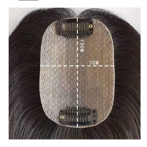 Silk Skin Base Topper Women 100%Virgin Human Hair Piece For Women Clip In Crown Topper Hand-made Toppee Hair Closure - Image 16