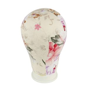 Printing Canvas Head Water Repellant Canvas Wig Head for Wig Making Styling and Display Premium Quality Wig Stand - Image 3