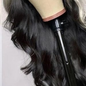 Ombre Plantium Blonde Black Body Wave Human Hair Wig Lace Front Human Hair Wigs Remy Preplucked Grey Colored Lace Front Wigs - Image 3