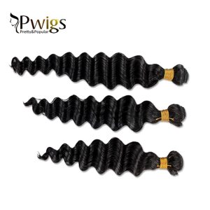 Remy Hair Deep Wave 13x6 Lace Closure With 3pcs Bundles Extensions Nature Human Hair - Image 4
