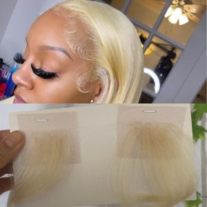 Pwigs Lace Front HD Swiss Lace #613 Blonde Baby Hair Blonde Hairline HD Swiss Lace Hairline - Image 2