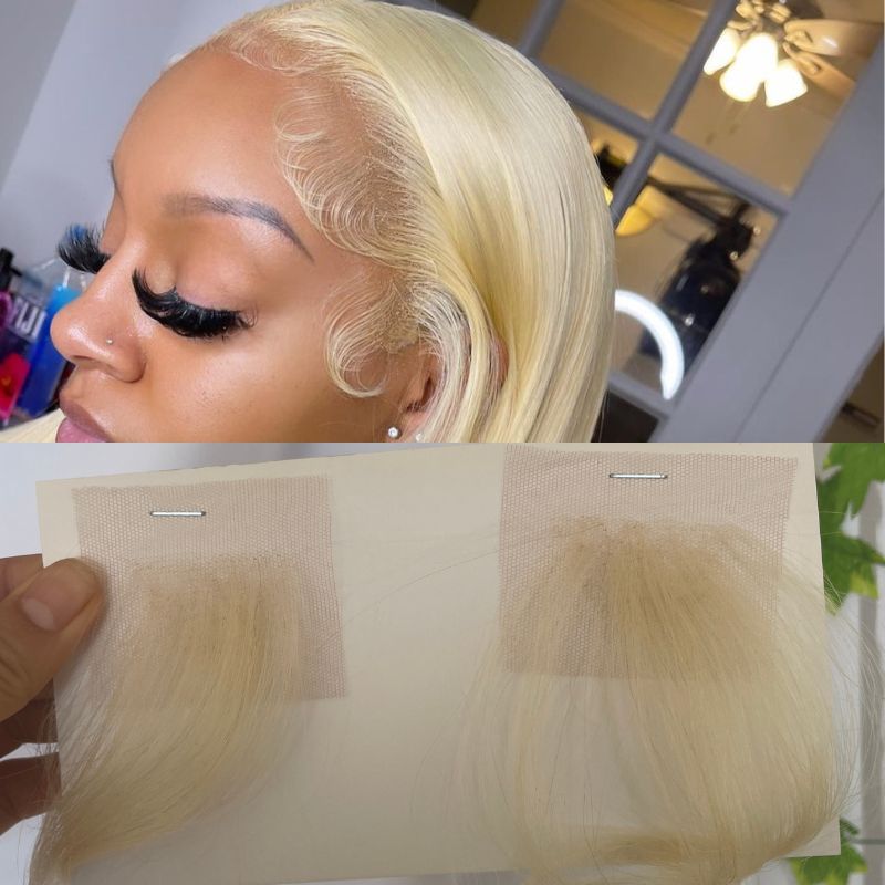 Pwigs Lace Front HD Swiss Lace #613 Blonde Baby Hair Blonde Hairline HD Swiss Lace Hairline - Image 2