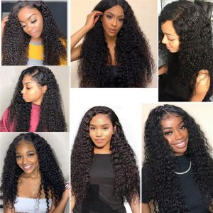 26 28 Inch Lace Front Human Hair Wigs For Black Women Peruvian Glueless Lace Front Wigs Water Wave Lace Front Human Hair Wigs - Image 3