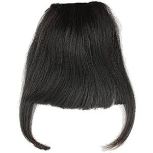 Alternative view of #1 Clip-in Front Hair Bangs Full Fringe Short Straight Hairpieces Brazilian Virgin Human Hair Extensions for women 6-8inch