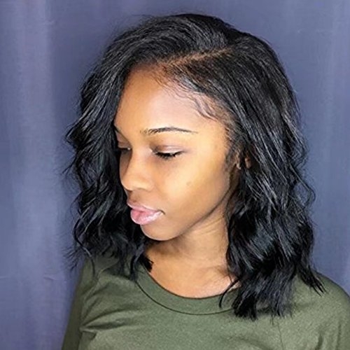 13X6 Deep Part Front Lace Human Hair Short Wigs Unprocessed Brazilian Remy Hair Short Wavy For Black Woman - Image 3