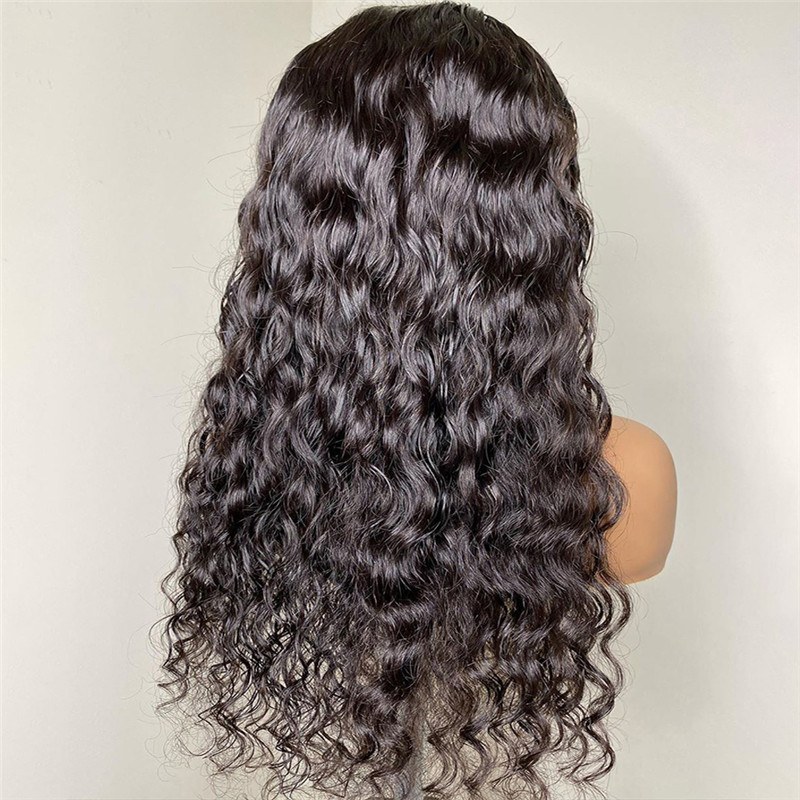 Water Wave Lace Front Wig Pre Plucked Human Hair Wigs 28 30 32inch Long Brazilian Lace Front Human Hair Wigs For Women - Image 3