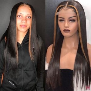 Bob Lace Front Human Hair Wigs For Women #27 Highlight Wig Brazilian Remy Honey Blonde Ombre Short Bob Lace Wigs Closure Wig - Image 2
