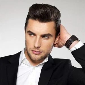 Men's Toupee Human Hair Hairpieces for Men 10x8 inch Thin Skin Hair Replacement System Monofilament Net Base (1b)