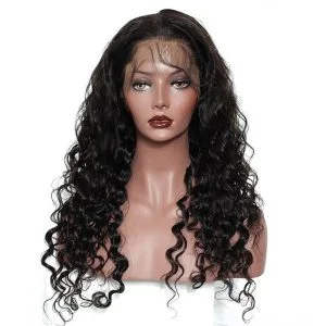 Alternative view of Brazilian Human Hair 13x6 Lace Front Wigs Bleached Knots With Baby Hair 250% Density Wig