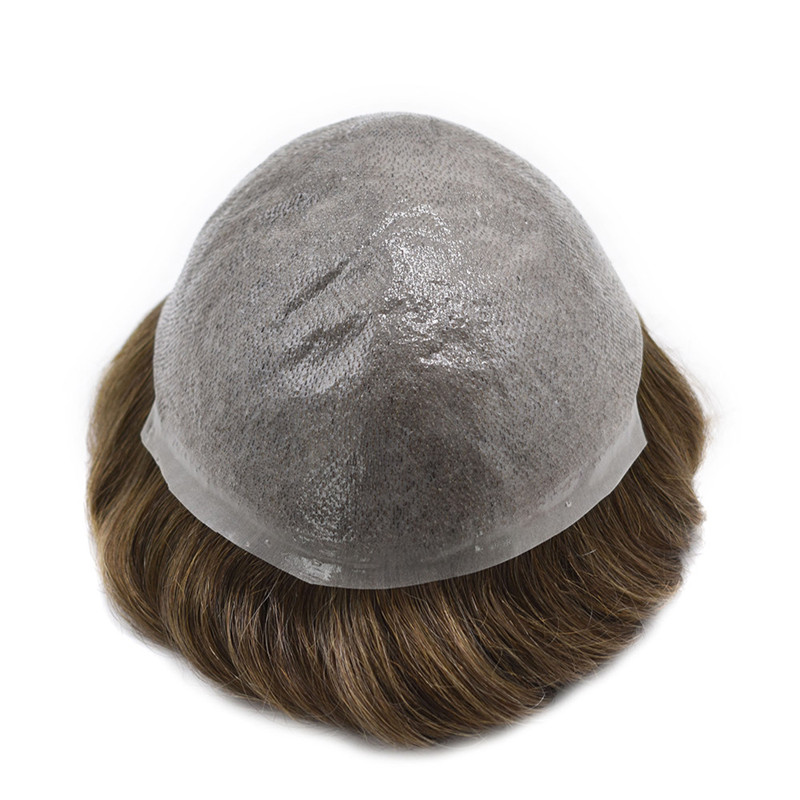 Pwigs Hairpiece 0.06Mm Invisible Thinnest Thin Skin Stock Mens Toupee Super Thin Skin Transparent Poly Hair System 32Mm Slight Wave - Image 14