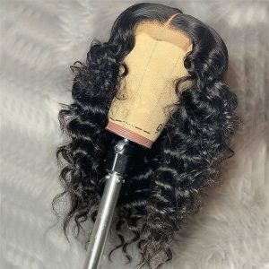 Deep Wave Wig 13x4 Lace Front Human Hair Wigs Pre Plucked 28 Inch Long Deep Wave 13x6 Frontal Wig Brazilian Remy 150% 150% - Image 3