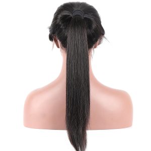 13x6 Pre Plucked Glueless Lace Front Wigs Brazilian Remy Hair Straight Lace Front Wigs Bleached Knot with Baby Hair - Image 3