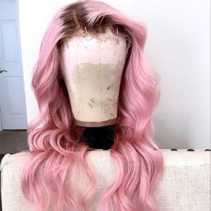 Body Wave Pink Colored Human Hair Wigs For Women Malaysian Remy Hair Brown Blonde Ombre Highlight HD Lace Front Wig Transparent - Image 4