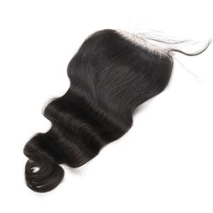 4x4 Lace Closure With Baby Hair Free Part Body Wave Brazilian Remy Hair Bleached Knots - Image 3