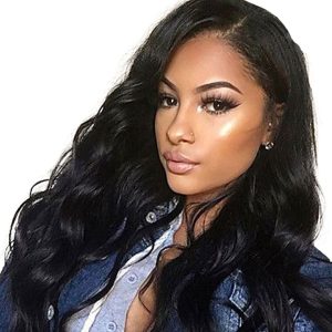 Affordable Glueless Silk Top Full Lace Wigs Quality Human Hair Wigs Natural Black Brazilian Human Hair Body Wave
