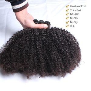 Hair Bundles Brazilian Kinky Curly Remy Hair Weave 8A Grade 4 Pcs Afro Kinky Curly Human Hair Extensions 4B 4C - Image 4