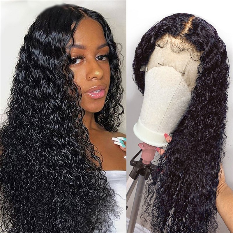 30inch 13x4 Water Wave Lace Front Wig 150% 180% Brazilian Remy Human Hair Lace Frontal Wigs For Black Women Pre Plucked - Image 3