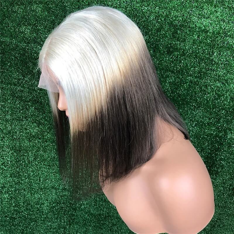 613 Blonde Black Bob Lace Front Wigs For Women Pre Plucked 150% Density Brazilian Remy Hair Grey Pink Short Bob Human Hair Wigs - Image 5