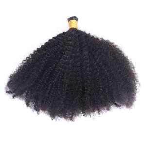 Alternative view of Wholesale 100% Human Hair Extensions Afro Kinky Curly I Tips Hair Extensions Human Hair For Black Women