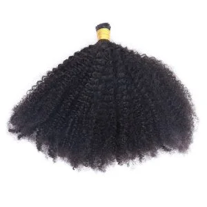 Alternative view of Wholesale 100% Human Hair Extensions Afro Kinky Curly I Tips Hair Extensions Human Hair For Black Women